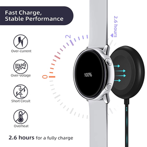 Base de Carga Inalámbrica Portátil para Reloj, Estación de Carga para Samsung Watch <span class=keywords><strong>Galaxy</strong></span> <span class=keywords><strong>5</strong></span> Pro <span class=keywords><strong>5</strong></span>/4/3 <span class=keywords><strong>Active</strong></span> 2/1 Gear Sport/S3 - Product Image 4