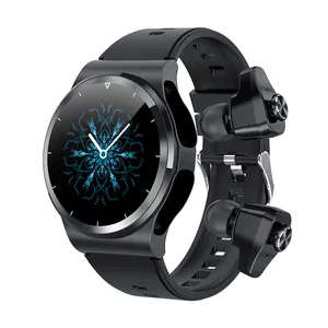 Pulseira smart gt69 com tws bt, fone de ouvido, monitoramento de frequência cardíaca, pulseira esportiva, standby de longa duração, esportivo, estojo para homens e mulheres