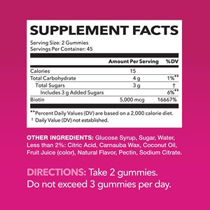 Gummies OEM au collagène, vitamine et biotine pour la croissance des cheveux, des ongles et de la peau pour femmes – Soutient la santé et la beauté – Gummies à la biotine - Product Image 6