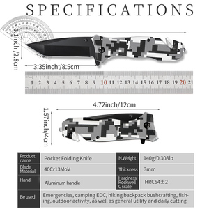 Lonsdow Brazil Chất lượng cao 4cr13 thép không gỉ gấp dao ODM OEM cắm trại ngoài trời chiến thuật sinh tồn EDC Pocket Knife - Product Image 6