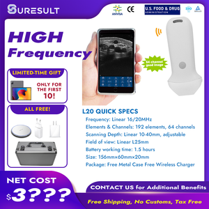 Alat genggam estetis 20MHz wajah, dengan dukungan Doppler warna <span class=keywords><strong>DICOM</strong></span> untuk prosedur estetika Clarius L20 - Product Image 4