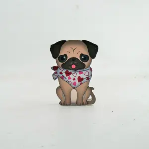 Valentijnsdag Hond Liefde Ornament Decoratie