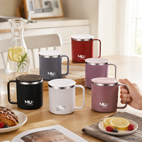 Gobelet isotherme à double paroi en acier inoxydable 304, pression d'air, argent/or, garde au chaud et au froid, tasse de voyage