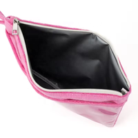 Offre Spéciale personnalisé mignon voyage femmes pvc imperméable serviette fourrure humide bikini sac plage broderie cosmétique maquillage sac pochette poignet sac