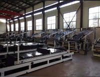 Machine à laminer le papier ondulé à 5 couches entièrement automatique à grande vitesse pour boîtes en carton