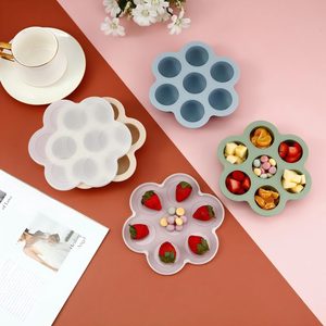 Plateau de congélation pour aliments pour bébés avec couvercles, récipient de stockage en silicone pour aliments pour bébés faits maison - Product Image 3