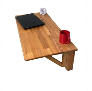 Mesa Plegable de Pared de Madera Natural Hecha a Mano de Alta Calidad, Mesa Plegable de Pared Tipo Murphy, Opción de Tamaño Personalizado, Mesa de Estudio Plegable - Product Image 1