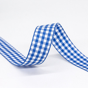 Usine en gros Ecosse Angleterre Plaid ruban 1.5 cm bricolage ornements de cheveux avec arc idyllique pour les décorations de Noël - Product Image 3