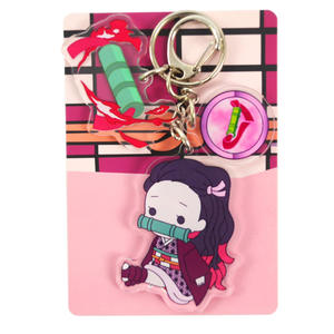 Porte-Clés Pendentif Personnalisé en Acrylique à l'Effigie de Personnages de Dessins Animés <span class=keywords><strong>Demon</strong></span> <span class=keywords><strong>Slayer</strong></span> - Product Image 3