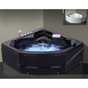 Bañera Esquinera Económica HS-B230 / Bañera Triangular Negra / Bañera <span class=keywords><strong>de</strong></span> Acrílico Negra - Product Image 6