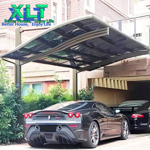 Tettoia <span class=keywords><strong>a</strong></span> <span class=keywords><strong>Sbalzo</strong></span> con Telaio in Alluminio e <span class=keywords><strong>Copertura</strong></span> in Lastre di Policarbonato <span class=keywords><strong>per</strong></span> Riparo Veicoli - Product Image 1