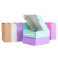 Boîte d'expédition en carton ondulé haut de gamme pliable, personnalisable avec impression et pelliculage mat, pour vente en gros, avec logo sur mesure