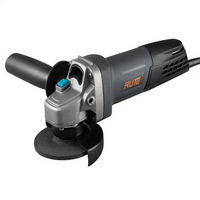 Meuleuse d'angle électrique professionnelle RUTE 100 mm 1230 W avec moteur à balais, interrupteur à gâchette, pour bricolage et usage industriel, pour meulage et découpe