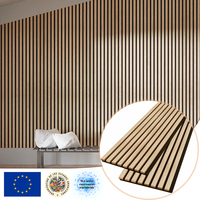 Panel Acústico de Lujo para Decoración de Interiores de Salones Multiusos con Chapa de Madera Real, Soporte para Compras al por Mayor y Precio con Alto Retorno de la Inversión