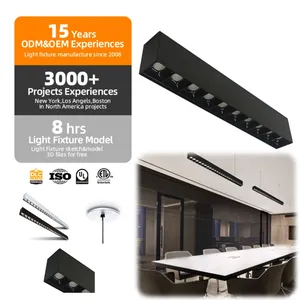 Brandon Stylish and modern LED light fittings White 60W Suspended Recessed Mounted Linear Light Cct Selectable Architect