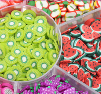 Goede Kwaliteit Polymeer Klei Multi Soorten Vruchten Slices Sprinkles Voor Slime Craft