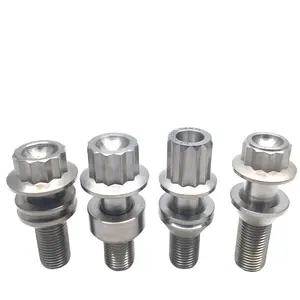 Vente directe d'usine titane GR5 pièces en titane personnalisées boulon allen hexagonal m2 boulon m4 vis boulon m7 boulons de roue