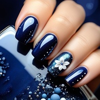Faux ongles de style français transfrontalier, prêts à poser, courts, moyens et longs, capsules et pièces d'ongles en gros