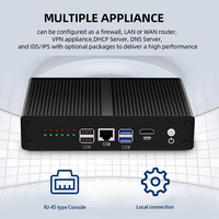 Hardware Pfsense 2955U, 4 GB de RAM, 64 GB de SSD, Mini Router Firewall Fortigate con 6 Puertos LAN