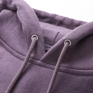 Sweatshirts unis épais en coton surdimensionné vierge 350 400 Gsm 480 personnalisé poids lourd sweats à capuche pour hommes