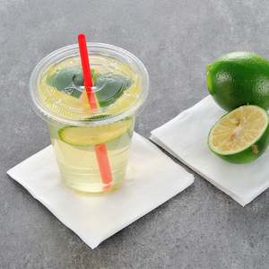 กระดาษเช็ดเครื่องดื่มแบบ 1 ชั้น ขนาด 9 x 9 นิ้ว พับ 1/4 ส่วน สีขาว [4,000 ชิ้น] - Product Image 3