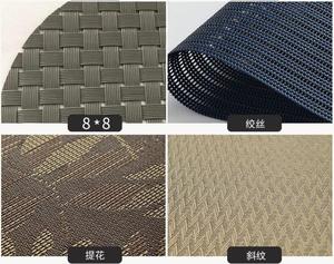 Tissu en <span class=keywords><strong>maille</strong></span> Teslin à rayures écossaises, résistant à l'usure, durable, en <span class=keywords><strong>maille</strong></span> jacquard enduite de PVC pour chaises d'extérieur et hamacs - Product Image 5