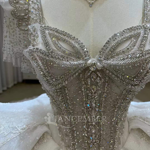 Vestido de Novia de Encaje Estilo Princesa con Cola Lsjj96 - Product Image 5