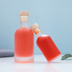 Bouteilles en verre mat de qualité supérieure pour spiritueux, avec bouchons hermétiques inviolables ou bouchons en liège, pour vin <span class=keywords><strong>maison</strong></span>, kombucha et boissons froides - Product Image 2