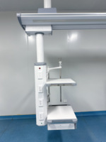 Système de suspension au plafond pour unité de soins intensifs, avec pendentif médical pour séparation sec/humide