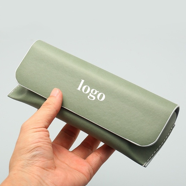 LvCong Ready to Ship 7 Color Sunglass Cases Luxury Oem Flip Soft Bag Pouch Pu  Sunglasses case