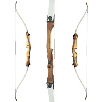 Arc à poulies en bois Musen Archery MERCURY pour adulte, 62" 68", 20-60lbs, avec poignée démontable en bois, arc long de bonne qualité
