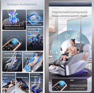 Silla de masaje de gravedad cero 4D SL Track 3D de estilo contemporáneo Cojín 3D moderno para aplicaciones corporales Importador OEM de Tailandia - Product Image 5