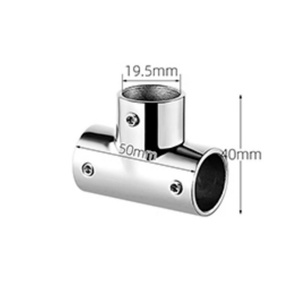 Conector de Soporte para Tubos de Acero Inoxidable Fundido a Presión con Tratamiento de Superficie Anodizado para Cocina, Sala de Estar y Taller - Product Image 3