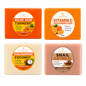Sapone Artigianale Vegano Sbiancante Anti-Acne con Vitamina C Naturale, Curcuma e Acido Kojico, Etichetta Privata, Vendita all'Ingrosso - Product Image 6
