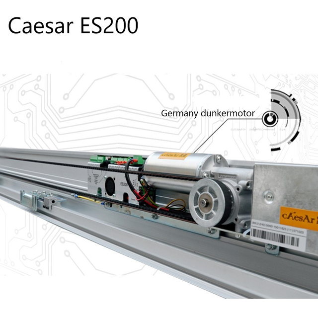 Economic 110v220v Mechanism Brush Motor Es200 Double Sliding Automatic Gate Door System With Kit Parts