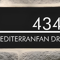 Plaques de numéros personnalisées rétroéclairées à LED néon, designs personnalisables, transformateur acrylique pour les sociétés de taxis, les hôpitaux, les bâtiments
