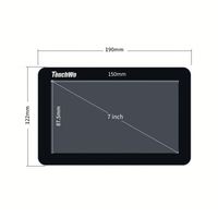 7 pouces POS PCAP écran tactile marin interactif moniteur LCD écran tactile