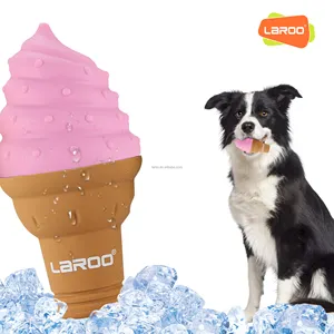 LaRoo快速送货免费样品2023新款狗玩具夏季环保高品质硅冷冻出牙狗咀嚼玩具宠物玩具