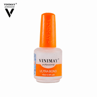 Agent de collage pour ongles Vinimay Nail Ultra Bond, sans acide, séchage à l'air, sans lampe, 15 ml, forte adhérence pour vernis gel, vente en gros pour salons