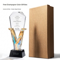 Trophée personnalisé en cristal scintillant, Pentagramme en V, Médaille d'or pour étudiants en esports, Récompense mensuelle pour nounou, Plaque d'autorisation pour concessionnaire