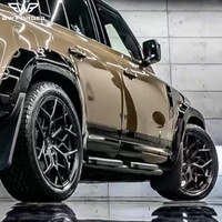 BW pelek roda 2 potong, pelek mobil penumpang 17 18 19 20 21 22 24 26 inci hitam 5x112 5x114.3 5x120 5x130 untuk pelindung Landrover