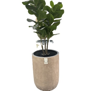 Grande jardinière intérieure et extérieure en fibre de verre, grands pots de fleurs de jardin, pots de plantes artificielles - Product Image 1