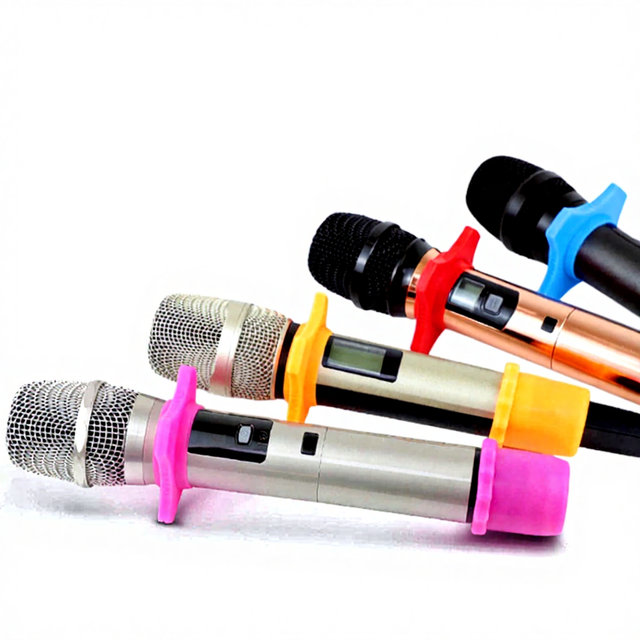Silicone Anti-Slip Shockproof Customizable Protective Cover Custom Thickness Custom Color Logo Wireless Microphone Studio KTV