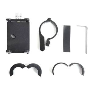 Soporte para teléfono de aleación de aluminio para bicicleta, bicicleta eléctrica, motocicleta, soporte para ciclismo, negro, titanio, rojo, azul, talla única - Product Image 2