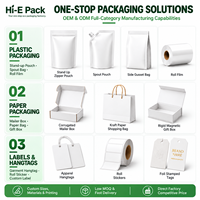 Sacs en plastique personnalisés Hello, sacs en plastique biodégradables pour t-shirts, emballages imprimés avec logo, sacs en plastique pour entreprises, sacs de shopping