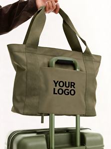 <span class=keywords><strong>Sac</strong></span> de voyage unisexe en <span class=keywords><strong>toile</strong></span> de haute qualité, grande capacité, fermeture éclair, logo personnalisé, sport et fitness - Product Image 2