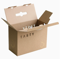 Boîte Cadeau Pliante Personnalisée Portable, Boîte Mystère, Sac Cadeau de Fêtes, Boîte Vide pour Papeterie, Cadeaux d'Affaires en Carton Kraft Ondulé