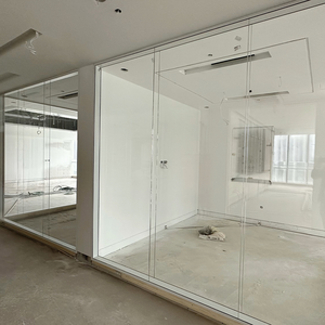 Chống cháy cách âm tiết kiệm năng lượng chống bụi toàn cảnh bức tường hiện đại đôi kính văn phòng hệ thống phân vùng - Product Image 3