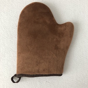 Gant applicateur en microfibre noir marron rose, étiquette privée, gants de bronzage en velours doux auto-bronzant avec pouce - Product Image 3