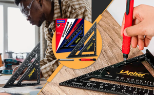 Herramienta multifuncional para carpintería de 7 \ ", regla triangular, Cuadrado de velocidad métrica e Imperial - Product Image 6